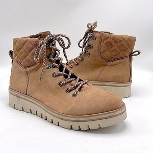 Caslon tan suede hiking boots women’s size 8